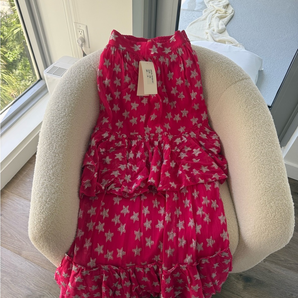 Rococo Sand Pink Floral Two-Piece Set with Tags - Picture 4 of 5